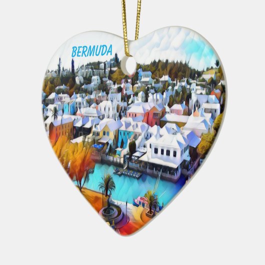 Pop Art Bermuda Keramik Keramik Ornament (Links)