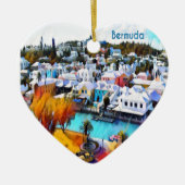 Pop Art Bermuda Keramik Ornament (Vorne)
