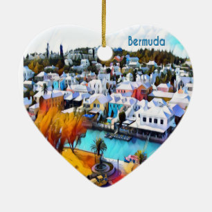 Pop Art Bermuda Keramik Ornament