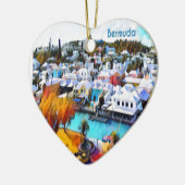 Pop Art Bermuda Keramik Ornament (Links)