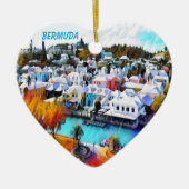 Pop Art Bermuda Keramik Ornament (Vorne)