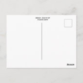 Pop Art Bermuda Postkarte (Rückseite)