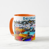 Pop Art Bermuda Tasse (Vorderseite Links)