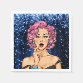 Pop Art Besondere Anlass Cocktail Napkins Serviette