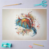 Pop Art Birds of Paradise Decoupage Seidenpapier (Basteln)