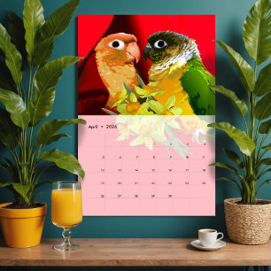 Pop Art Birds Vol. 2 Owl Cockatiel Hummingbird Fun Kalender