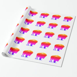 Pop Art Bison Buffalo Geschenkpapier