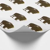 Pop Art Bison Buffalo Geschenkpapier (Ecke)
