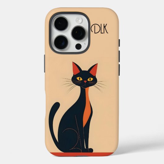 Pop Art Black Cat Case-Mate iPhone Hülle (Rückseite)