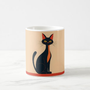 Pop Art Black Cat Kaffeetasse