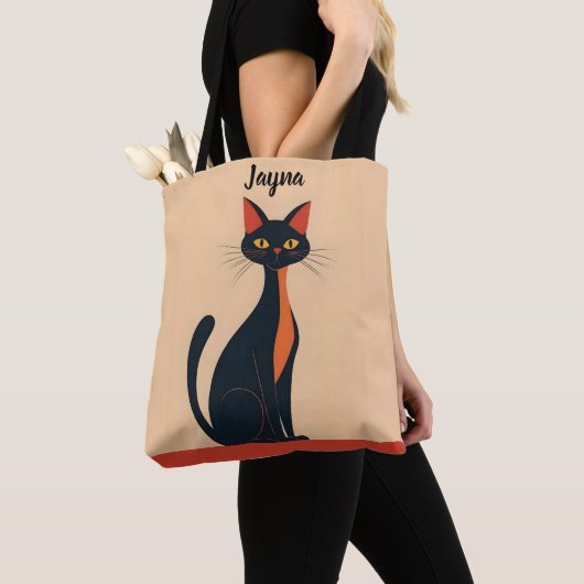 Pop Art Black Cat Tasche (Von Nahem)