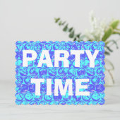 Pop Art Blasenverpackung Einladung (Stehend Vorderseite)