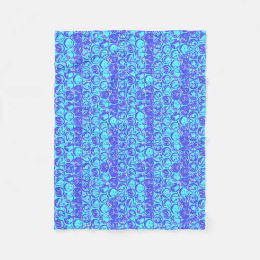 Pop Art Blasenverpackung Fleecedecke (Vorderseite)