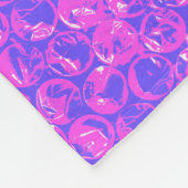 Pop Art Blasenverpackung Fleecedecke (Ecke)