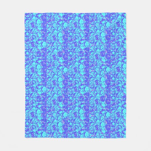 Pop Art Blasenverpackung Fleecedecke (Vorderseite)