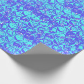 Pop Art Blasenverpackung Geschenkpapier (Ecke)