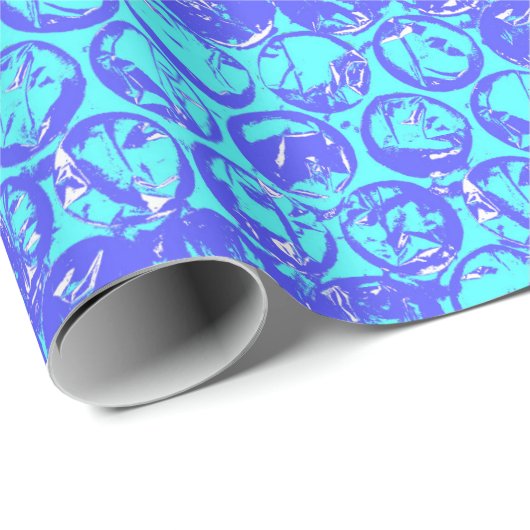 Pop Art Blasenverpackung Geschenkpapier (Rolleneckpunkt)