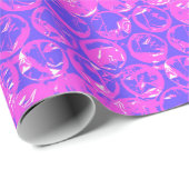Pop Art Blasenverpackung Geschenkpapier (Rolleneckpunkt)
