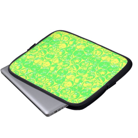 Pop Art Blasenverpackung Laptopschutzhülle (Vorne Knopf)