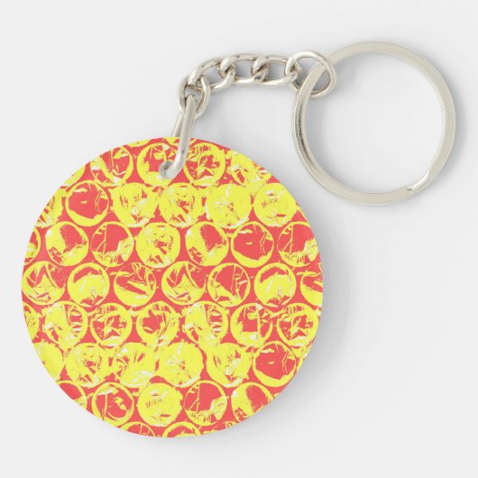 Pop Art Blasenverpackung Schlüsselanhänger (Rückseite)