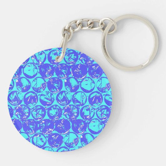 Pop Art Blasenverpackung Schlüsselanhänger (Rückseite)