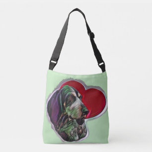 Pop Art Blue Bluetick Kapelle Liebe Herz Tragetaschen Mit Langen Trägern