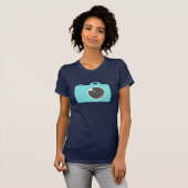 Pop Art Blue Camera T-Shirt (Vorne ganz)
