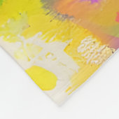 Pop Art Blume Fleecedecke (Ecke)
