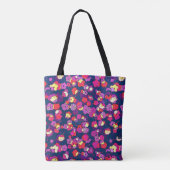 Pop Art Blume Floral Butterfly Kunst Tasche (Rückseite)