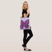 Pop Art Blume Floral Butterfly Kunst Tasche (Am Model)
