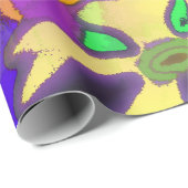 Pop Art Blume Geschenkpapier (Rolleneckpunkt)