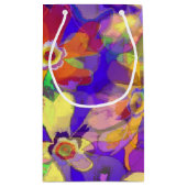 Pop Art Blume Kleine Geschenktüte (Rückseite)