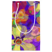 Pop Art Blume Kleine Geschenktüte (Vorderseite)