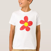 Pop Art Blume - Maßgeschneiderte T-Shirt (Vorderseite)