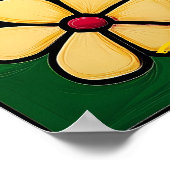 Pop Art Blume Raster Colorado Poster (Ecke)