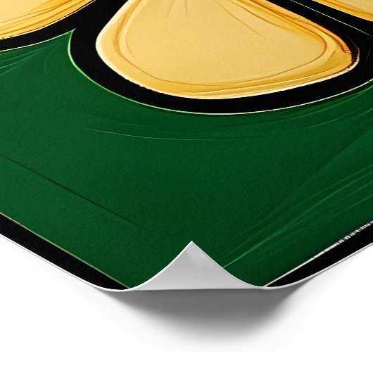 Pop Art Blume Raster Colorado Poster (Ecke)