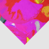 Pop Art Blume Seidenpapier (Ausschnitt)