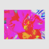 Pop Art Blume Seidenpapier (Vorderseite)