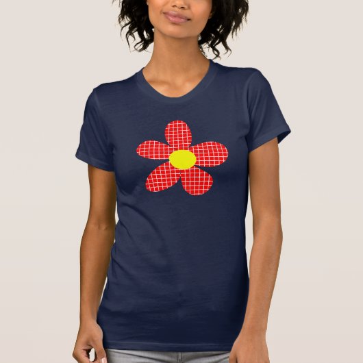 Pop Art Blume T-Shirt (Vorderseite)