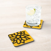 Pop Art Blume Untersetzer (Gelb) (Rechte Seite)