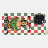 Pop Art Bookworm, Weihnachten iPhone Hülle (Rückseite (Horizontal))