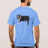 Pop Art Boston Terrier T - Shirt (Rückseite)