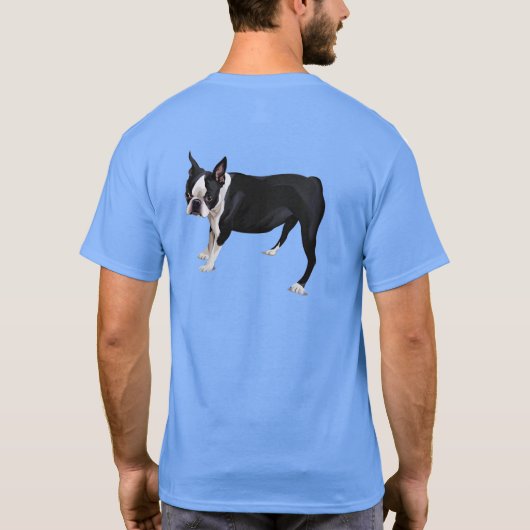 Pop Art Boston Terrier T - Shirt (Rückseite)