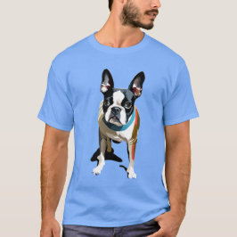 Pop Art Boston Terrier T - Shirt