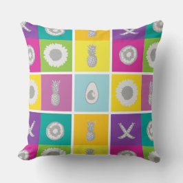 Pop Art Botanic & Frucht Design Kissen