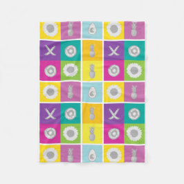 Pop Art Botanical & Frucht Fleece Blanket