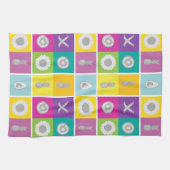 Pop Art Botanical & Fruchtmuster Küche Handtuch (Horizontal)