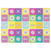 Pop Art Botanical & Fruit Design Tableclout Tischdecke (Vorderseite (Horizontal))