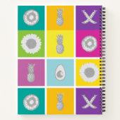 Pop Art Botanical & Fruit Spirituosen Notebook Notizblock (Rückseite)