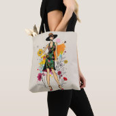 Pop-Art-Botanik-Traum-Tasche 🌈🌼 Tasche (Von Nahem)